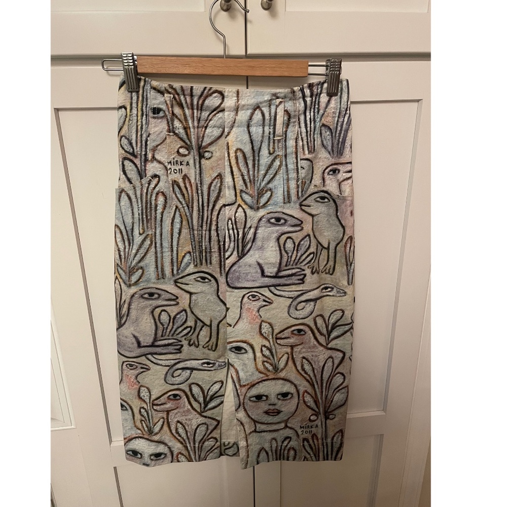 Mirka Mora X Gorman Rainbow Pencil Skirt
